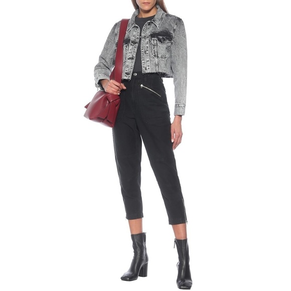 FRAME Moto Zip high-rise Jeans Pant in Washed Black Sz 29 - Picture 14 of 14